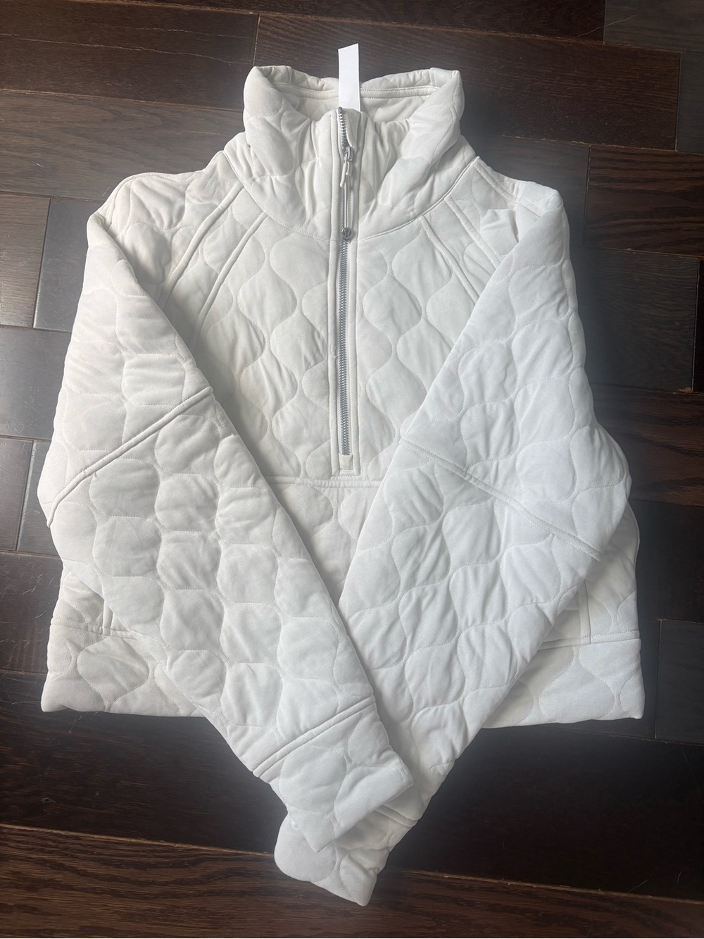 lululemon athletica Quilted Half-Zip Pullover in White